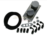 Pro Series Oil Catch Can For Honda Civic Acura Integra 4 Port -10AN With Hoses