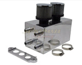 Pro Series Oil Catch Can For Honda Civic Acura Integra 4 Port -10AN With Hoses