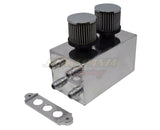 Pro Series Oil Catch Can For Honda Civic Acura Integra 4 Port -10AN With Hoses