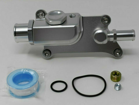K Series Upper Coolant Housing W Straight Elbow Hose Fitting For K20Z3 K24