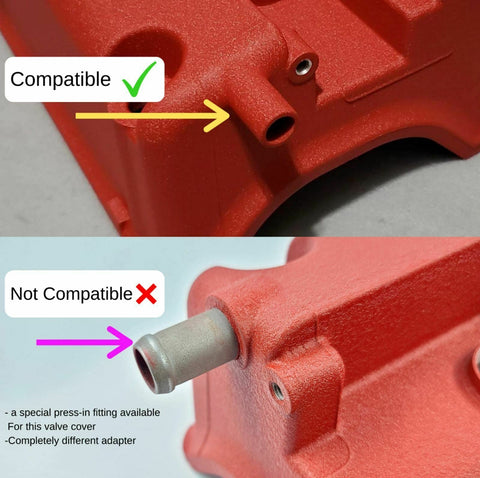 Breather Fitting Adapter Fits Honda Acura Valve Cover 10AN Type S EK CRX K Swap