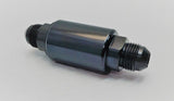 Motor K Swap AN8 100 Micron Black Aluminum Inline Fuel Filter Petrol Universal