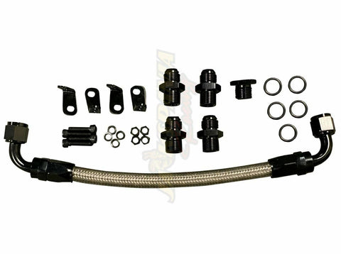 Billet OE LS Fuel Rail Kit For GM Stock Intake Manifold LS1 LS2 LS6 V8 EFI AN8