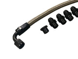 LS Crossover Fuel Line Kit -6AN -8AN S1 LS2 LS3 LS6 LS7 LSX V8 With Adapter Fittings