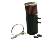 Universal 2 Port Catch Can Baffled Breather Filter Oil Reservoir Tank Barb