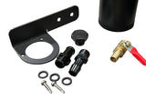 Oil Catch Can Filter Breather Tank Mounting Bracket & 2 Port Hose Drain