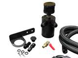 Oil Catch Can Filter Breather Tank Mounting Bracket & 2 Port Hose Drain