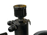 Oil Catch Can Filter Breather Tank Mounting Bracket & 2 Port Hose Drain