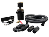 Oil Catch Can Filter Breather Tank Mounting Bracket & 2 Port Hose Drain