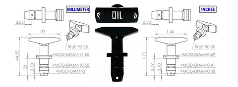 1999-2011 Black Billet Aluminum Oil Dipstick Handle Ford Mustang GT V8 LS LS1 LS2 LS3 LS6