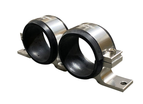 Billet Aluminum Dual Fuel Pump Clamp Mounting Bracket Fits 044 Bosch 380LPH AEM - Jack Spania Racing