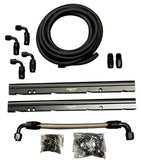 Billet LS Feed Return Fuel Rail Kit GM LS3 V8 OE Intake Manifold Direct Fit AN6 AN8