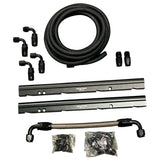 Billet LS Feed Return Fuel Rail Kit GM LS3 V8 OE Intake Manifold Direct Fit AN6 AN8