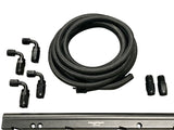 Billet LS Feed Return Fuel Rail Kit GM LS3 V8 OE Intake Manifold Direct Fit AN6 AN8
