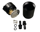 Oil Catch Can Tank 2-Port Baffled Reservoir Breather Universal Reservoir