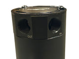 Oil Catch Can Tank 2-Port Baffled Reservoir Breather Universal Reservoir