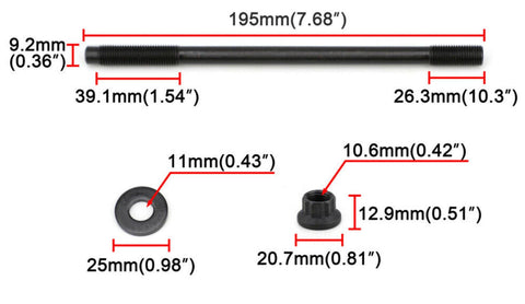 Cylinder Head Stud Kit For Subaru Impreza WRX STi EJ20 EJ25 EJ