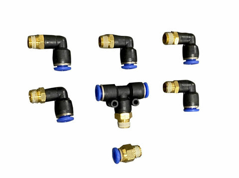 Push Lock One Touch Vacuum Fitting Kit For Universal Tial Bov Turbo 1/8th NPT