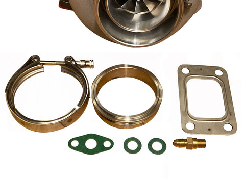 GT35 GTX3582 Billet Wheel Turbo .82 A/R T3 Vband Turbine Housing Anti-Surge