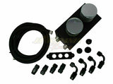 Battery Relocation Oil Catch Can For EK EG CRX DC2 Si Type R 4 Port 10AN Hoses