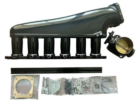2JZ-GTE Billet Intake Manifold Fuel Rail Throttle Body 90mm TB Supra 2J Swap 2JZ - Jack Spania Racing