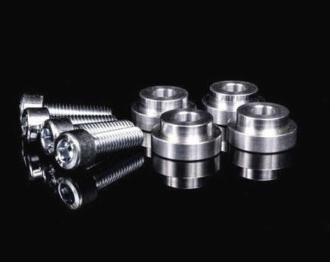 Solid Aluminum Shifter Box Plate Base Bushings 06-11 Honda Civic Si 8th Gen MT