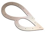 B H Series Tear Drop Hood Exit Up Pipe Dump Tube for Top Mount Turbo Manifold