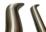 B H Series Tear Drop Hood Exit Up Pipe Dump Tube for Top Mount Turbo Manifold