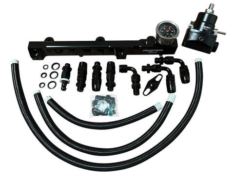 H Series Tucked Fuel Pressure Regulator Gauge Rail Line Honda Prelude