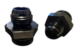 2X 8AN Flare to -10AN ORB Oring Male Boss Fuel Pump Rail Adapter