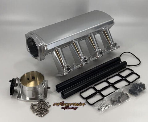 GM Chevrolet LS LS3 L92 Fabricated Intake Manifold Throttle Body Fuel Rail 102MM - Jack Spania Racing