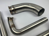 K Series Hood Exit Up Pipe & Dump Tube for Top Mount Turbo Manifold 304 SS Kit