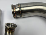 K Series Hood Exit Up Pipe & Dump Tube for Top Mount Turbo Manifold 304 SS Kit