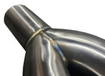 Universal Stainless Steel Twin Dual Straight Blast Pipe Tip 3" Inlet Muffler Exhaust