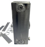 Half Size Compact Drag Tuck Coolant Radiator 1.25" 16AN Hose 4 Row Core Tucked