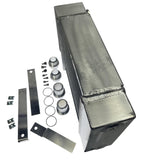 Half Size Compact Drag Tuck Coolant Radiator 1.25" 16AN Hose 4 Row Core Tucked