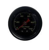 Universal Shock Proof Fuel Pressure Gauge Marshall 0-100 PSI