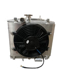 K Swap Half Size Radiator For Honda EK Civic 96-00 K Series K20 K24 Dual Core Si