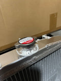 K Swap Half Size Radiator For Honda EK Civic 96-00 K Series K20 K24 Dual Core Si