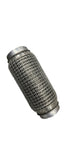 Exhaust Flex Pipe 2.5" Inch OD X 7" L Stainless Mesh Interlock Chain