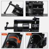 Multi Function Aluminum Hose Installation Tool -4 to -12 AN Fittings Holders