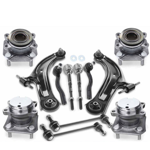 12x Wheel Hub Bearing Control Arm w/ Ball Joint Kit for Nissan Sentra 2007-2012