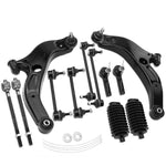 12x Front Control Arm w/ Ball Joint Sway Bar Tie Rod for Mazda Protege 2001-2003