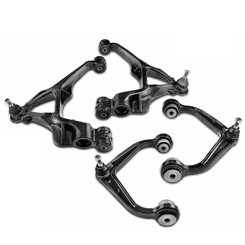 4x Front Lower & Upper Control Arms w/ Ball Joint for Chevy Silverado 2500HD GMC
