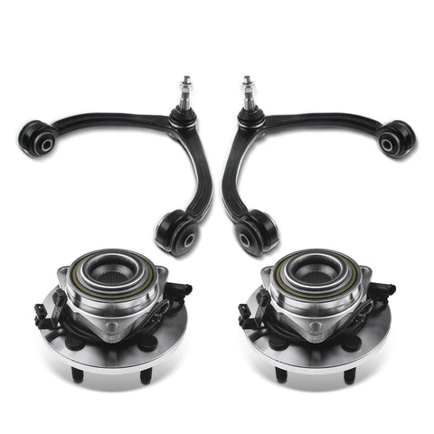 4x Front Side Wheel Bearing Control Arm Ball Joint Kit for Dodge Mitsubishi Ram