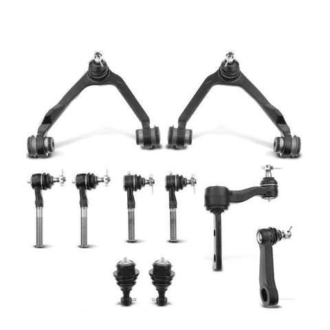 10x Front Control Arm w/Ball Joint Tie Rod End for Ford F-150 F-250 Lincoln 4WD