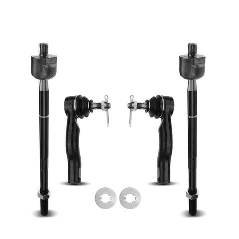 Set of 4pcs Inner & Outer Tie Rod End for Toyota RAV4 2001 2002 2003 L4 2.0L GAS