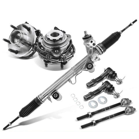 7x Front Rack & Pinion Hub Bearing Tie Rod End Kit for Ford Explorer Mazda B4000