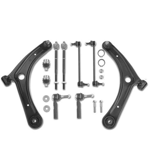 10x Front Control Arm w/ Ball Joint Sway Bar Link for Jeep Compass Dodge Caliber