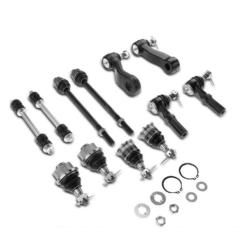 12x Front Sway Bar Link Tie Rod End & Ball Joint for Chevy Silverado GMC Sierra